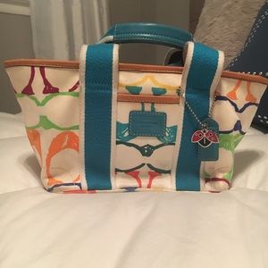 Coach Mini Scribble Satchel